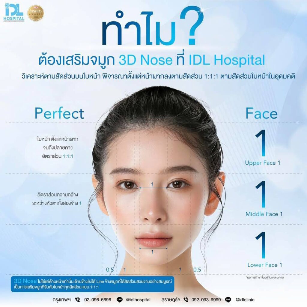 ทำไมต้องเสริมจมูก 3D Nose ที่ IDL